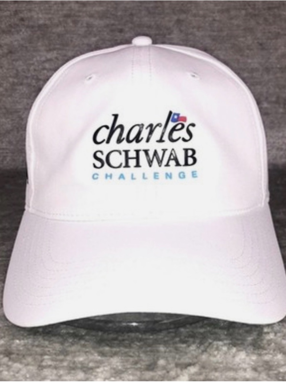 Charles Schwab Challenge Colonial Golf White Adjustable Hat